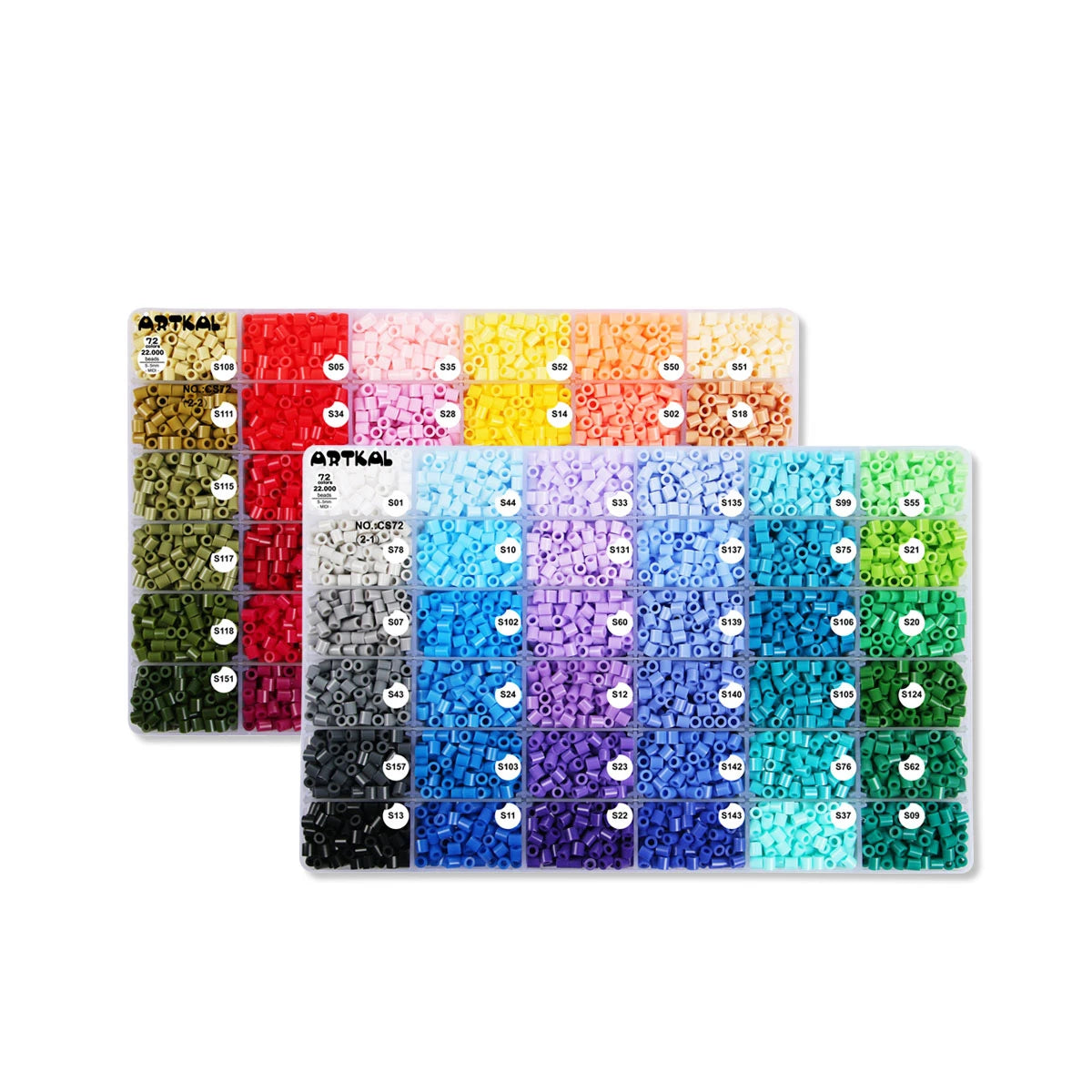 DIY Smeltkralenset – 72 Kleuren, 26.000 Stuks (2,6 Mm) Met Gereedschap, Voor Pixelkunst, Kinderen En Volwassenen