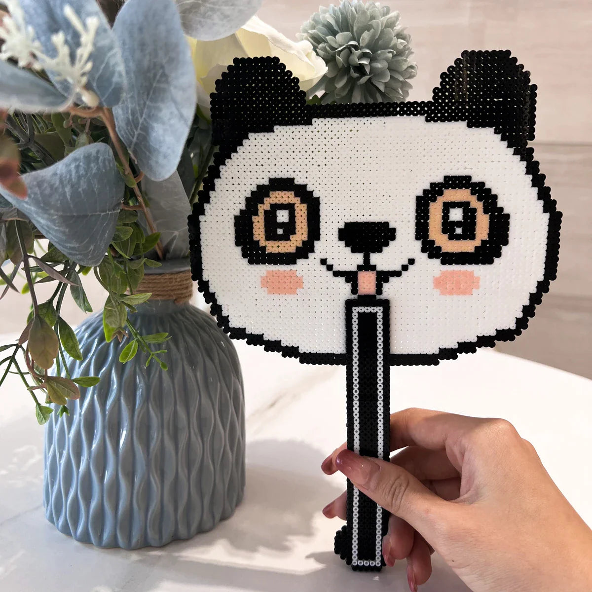 artkal fuse beads pattern panda fan