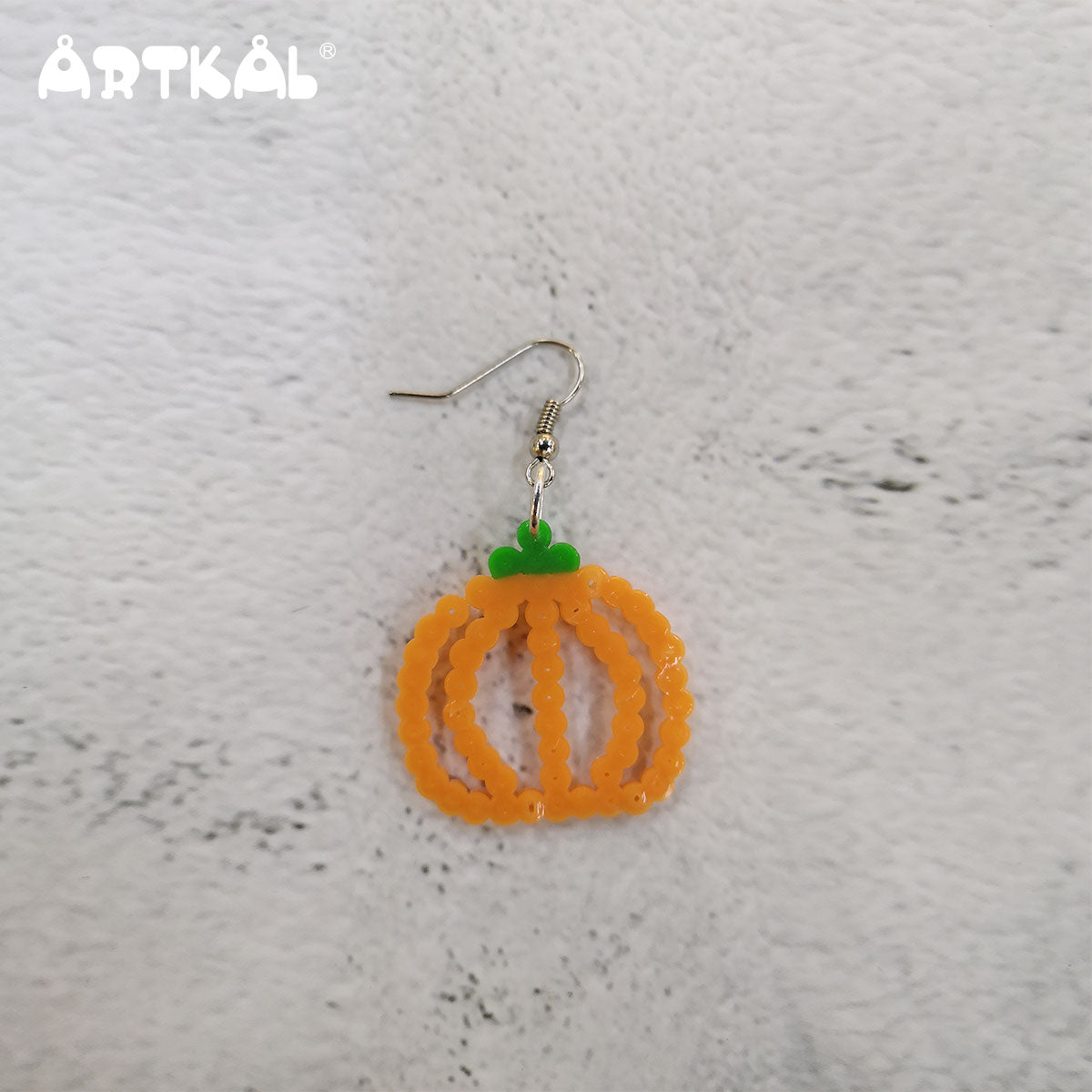 Halloween - Pumpkin Earring - by Mini Beads