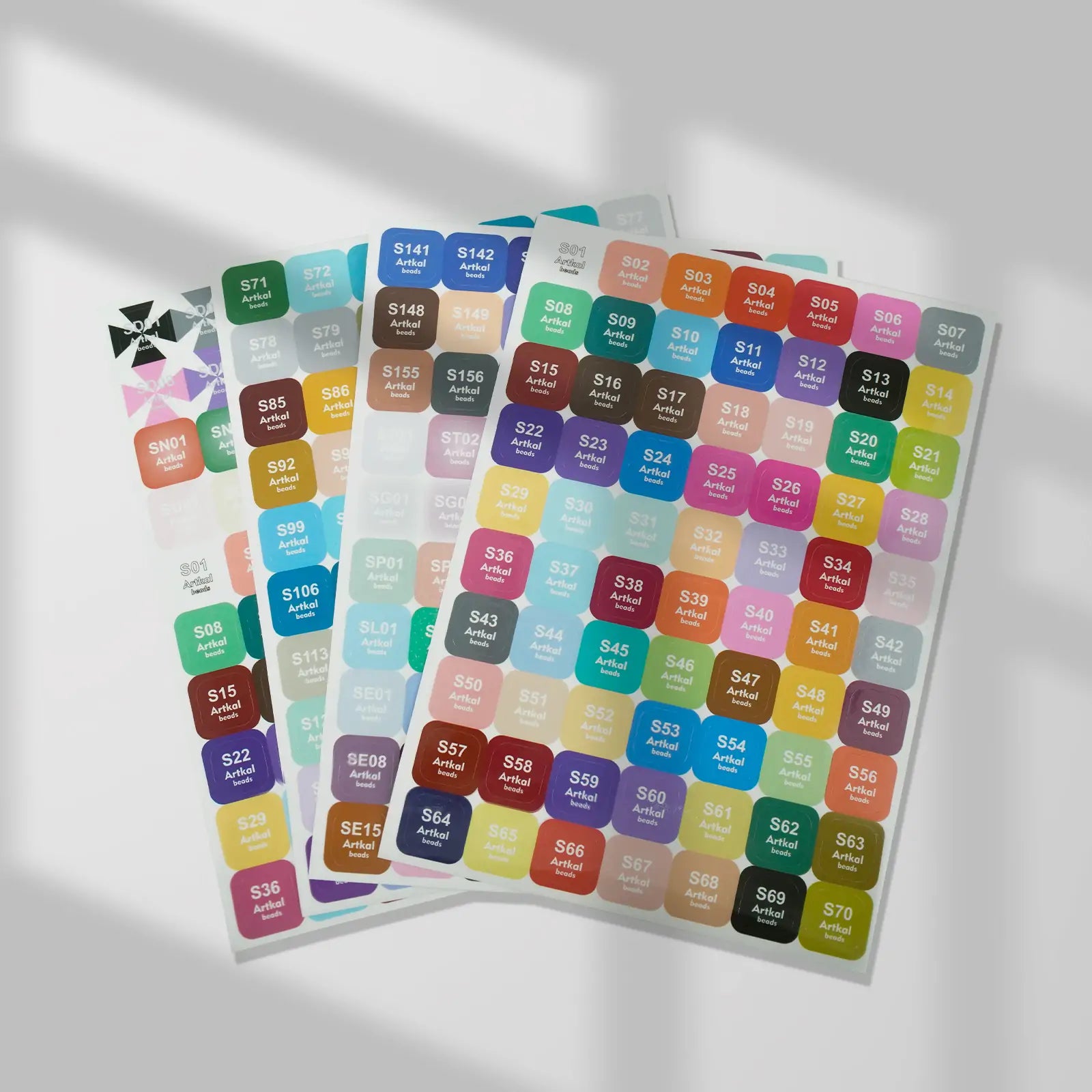C/M/S/J Series Colors Stickers (Mini/Midi Beads)