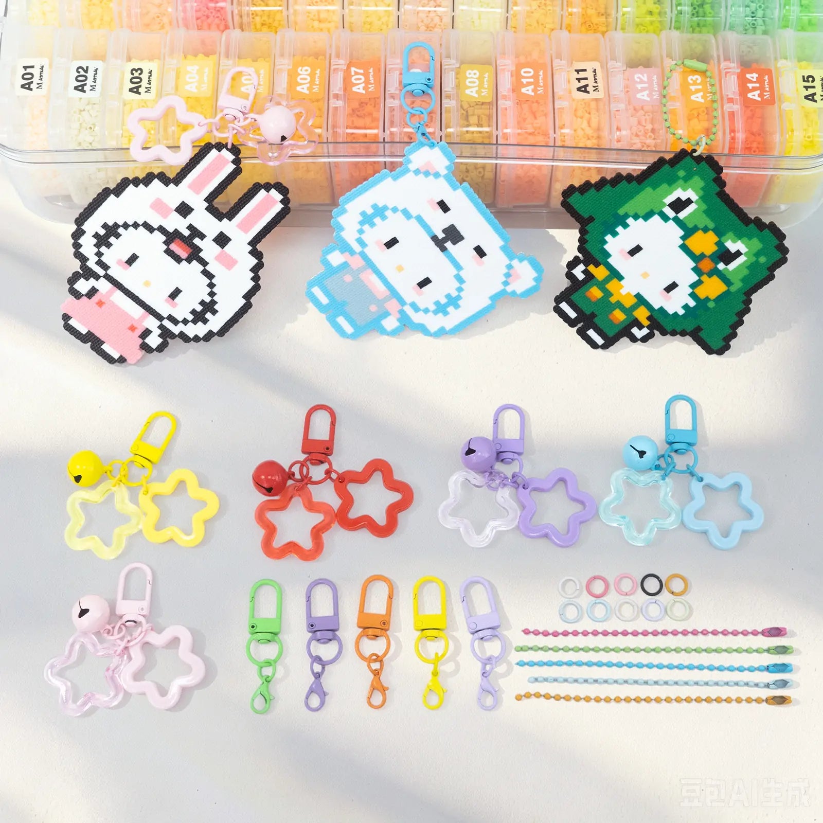 Candy Color Keychain Set (Random Colors)