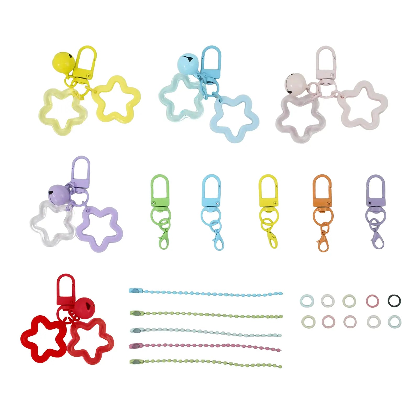 Candy Color Keychain Set (Random Colors)