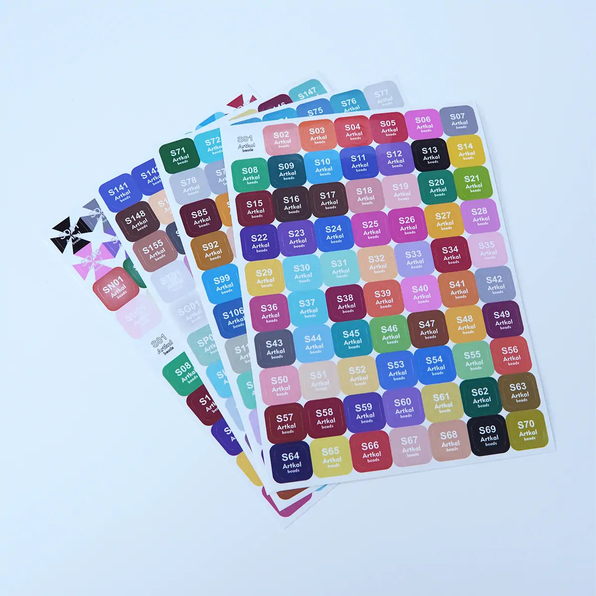 Midi-S Series Color Number Stickers (225 Colors)