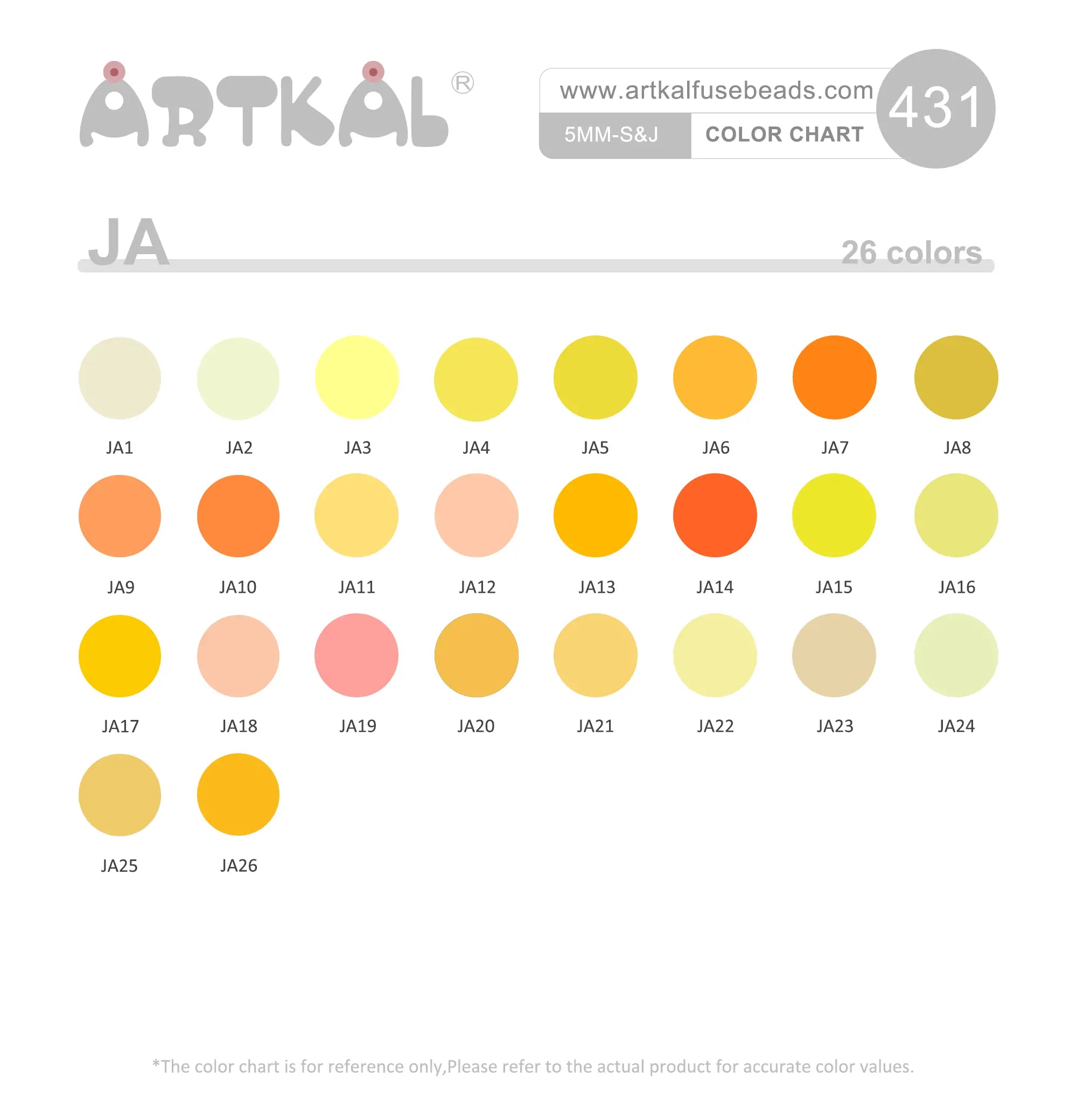 (JA) Midi 1000 beads New Colors Single Pack