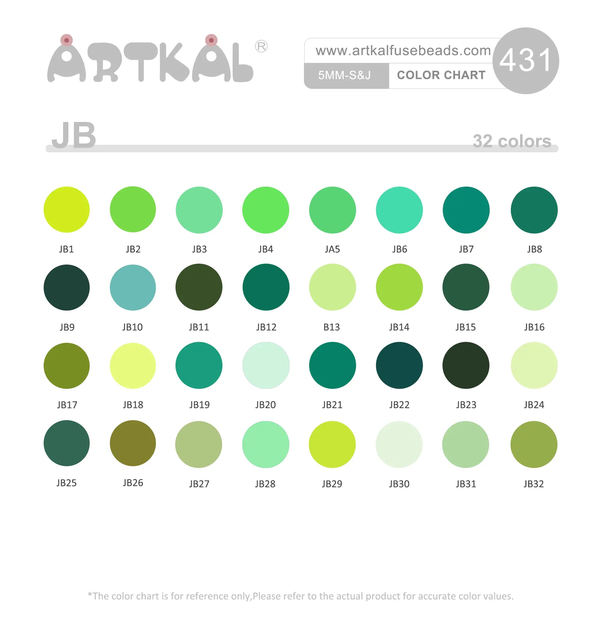 (JB) Midi 1000 beads New Colors Single Pack
