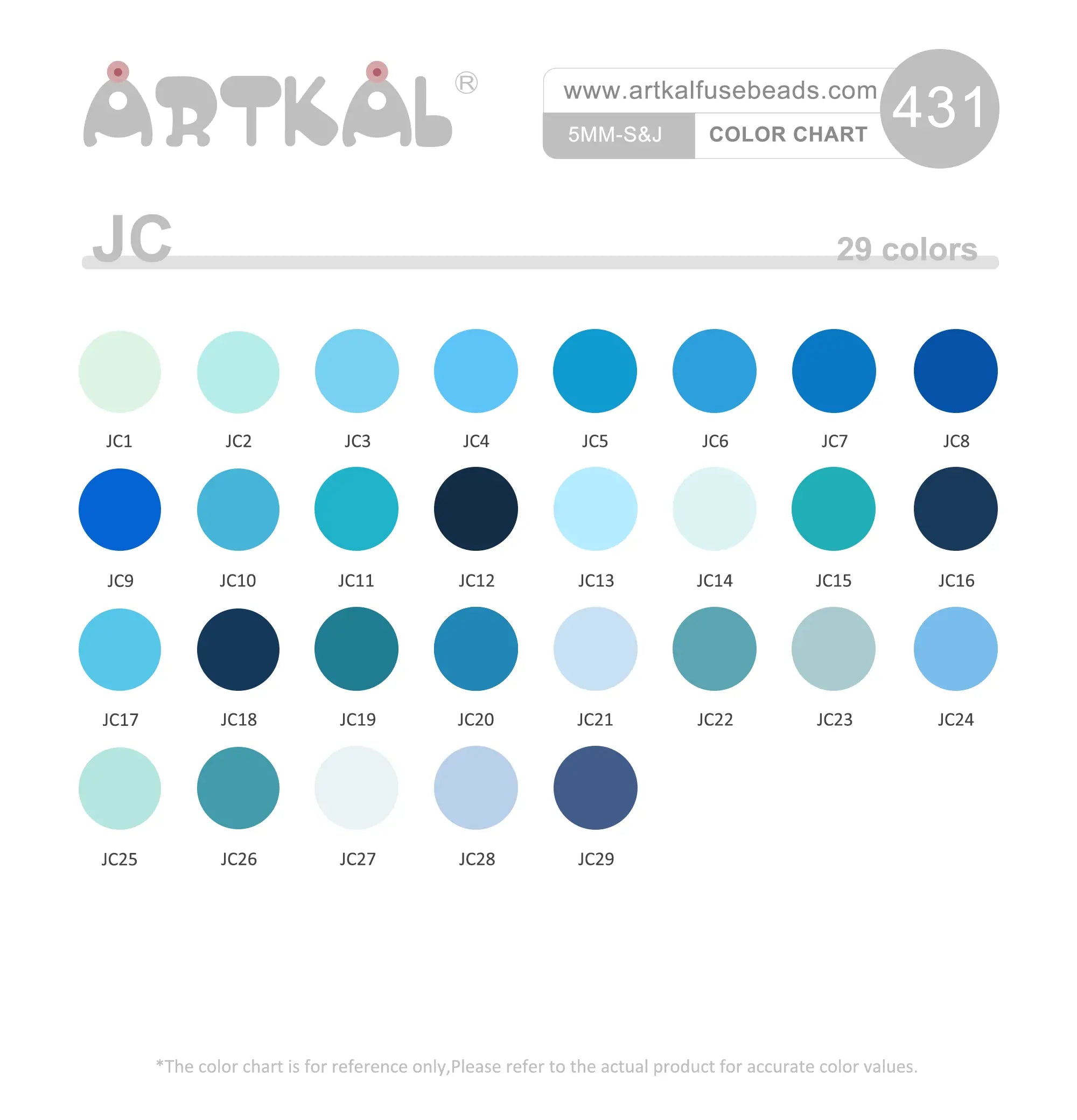 (JC) Midi 1000 beads New Colors Single Pack