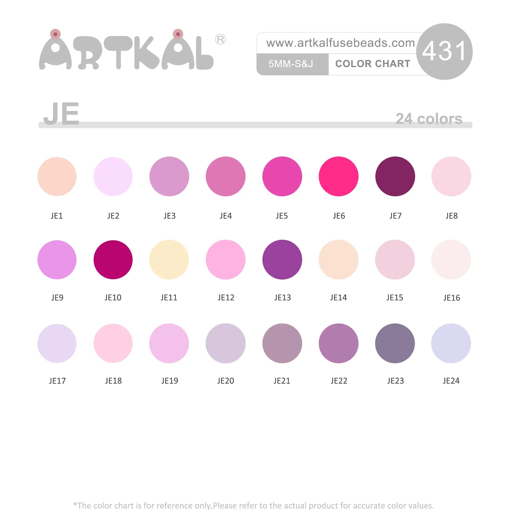 (JE) Midi 1000 beads New Colors Single Pack