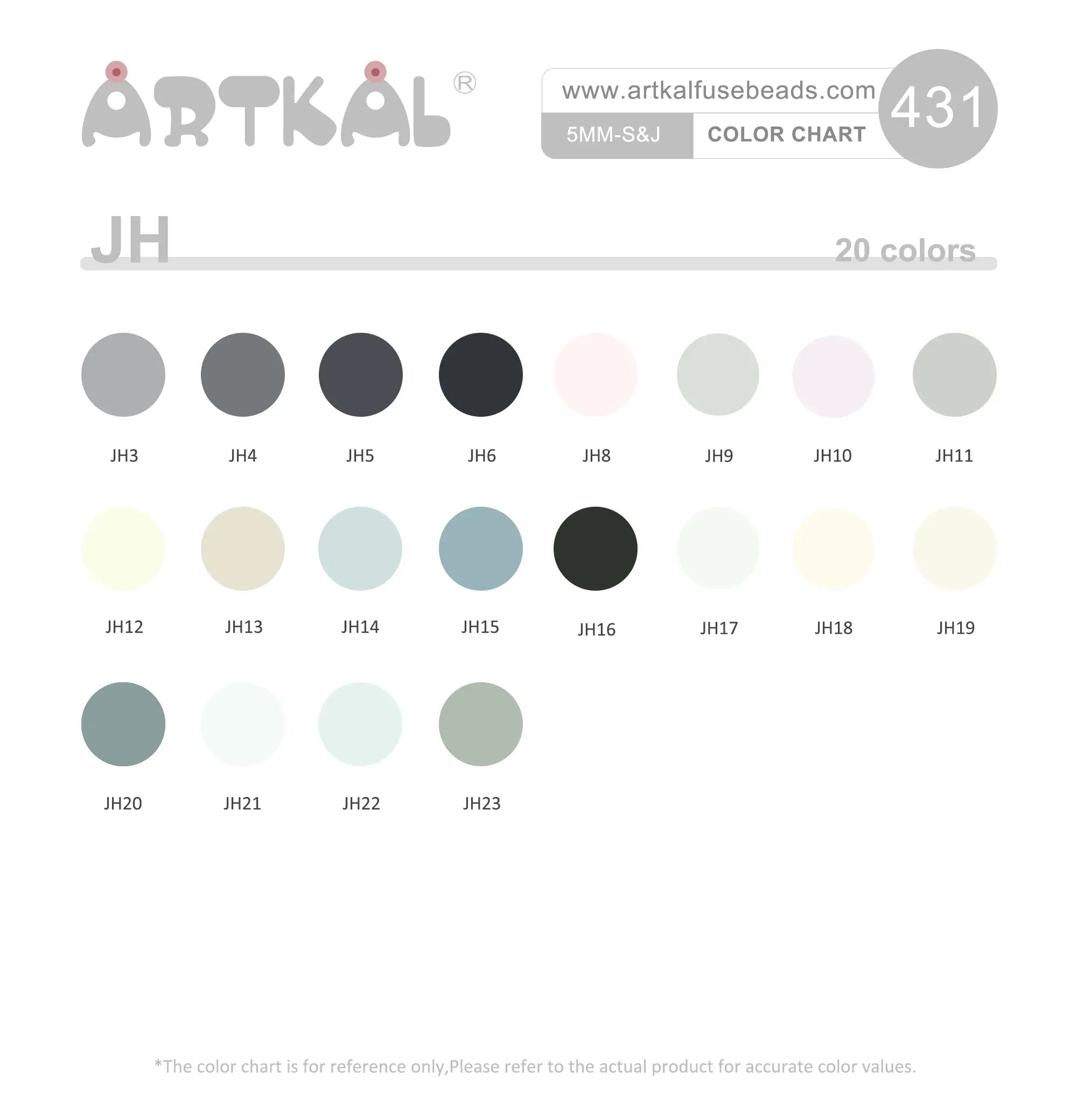 (JH) Midi 1000 beads New Colors Single Pack