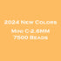(2024 New Colors) C-2.6mm 7500 pcs/bag Mini Beads