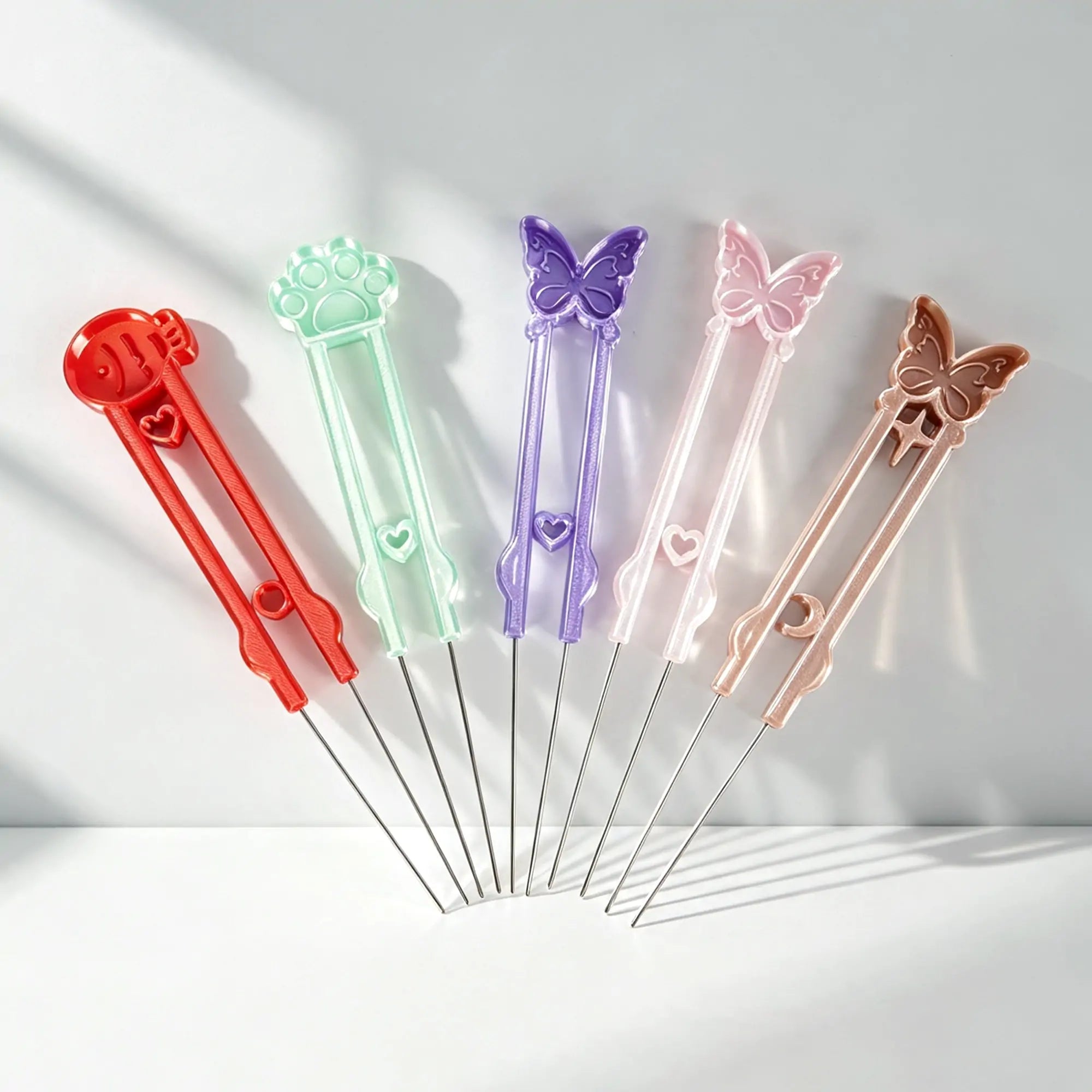 Dual-Needle Bead Picker Set For Mini Beads (Random Color)