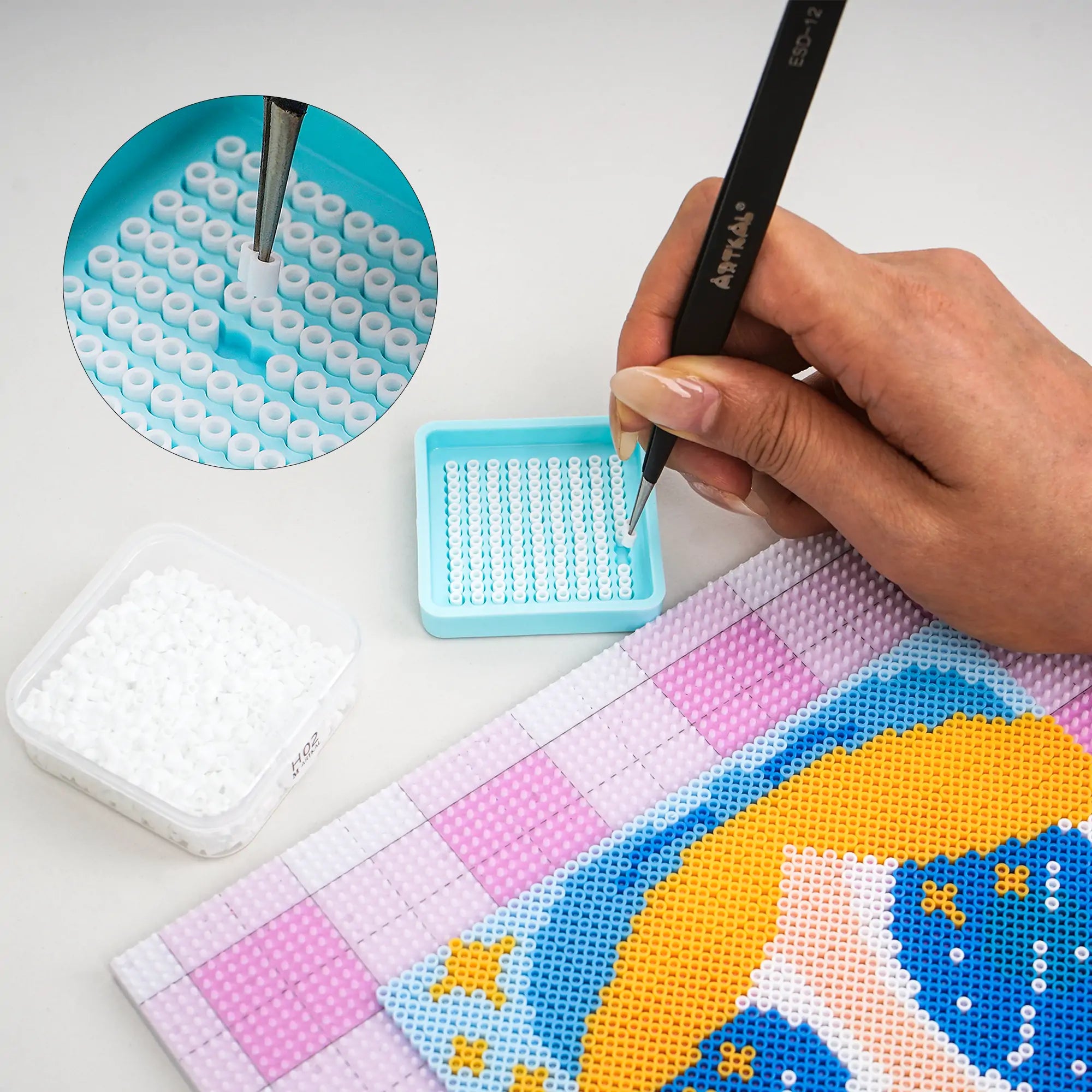 2-Piece Tray For Mini Beads (Random Color)