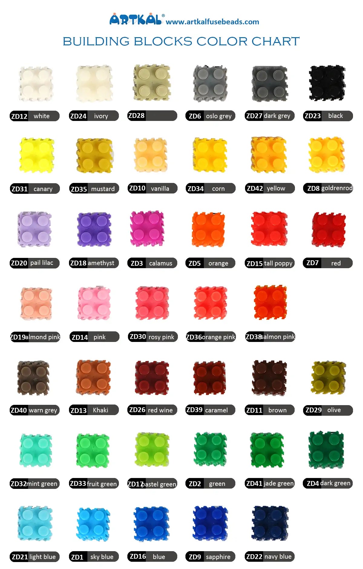 ARTKAL 200PCS Single Pack Building Blocks