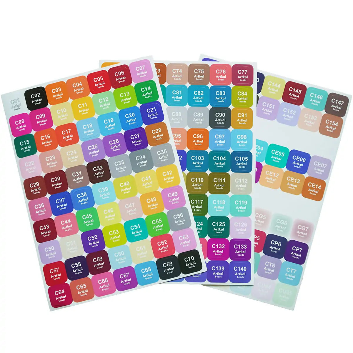 Mini-C Series Color Number Stickers (197 Colors)
