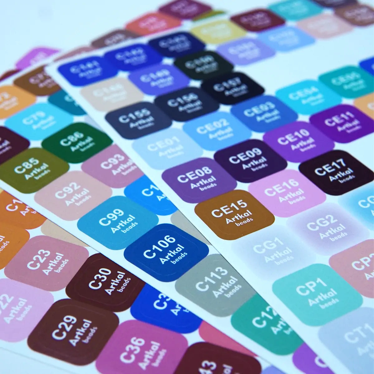 Mini-C Series Color Number Stickers (197 Colors)