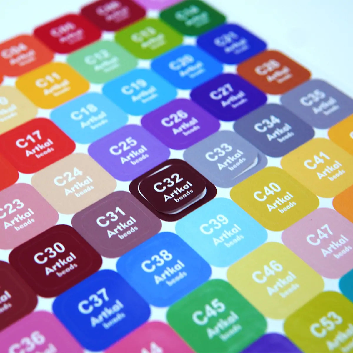 Mini-C Series Color Number Stickers (197 Colors)