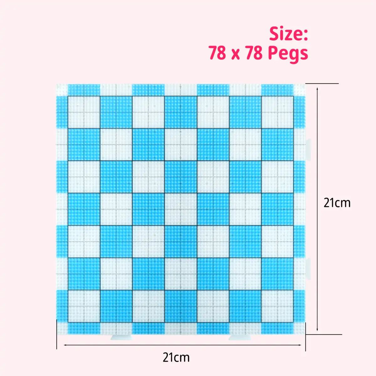 2.6mm Colorful Extra Large Pegboard for Mini Beads (Random Colors) - BCP7878