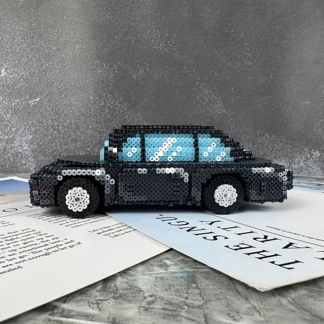 (AL1-0001) 3D Black Car Pattern