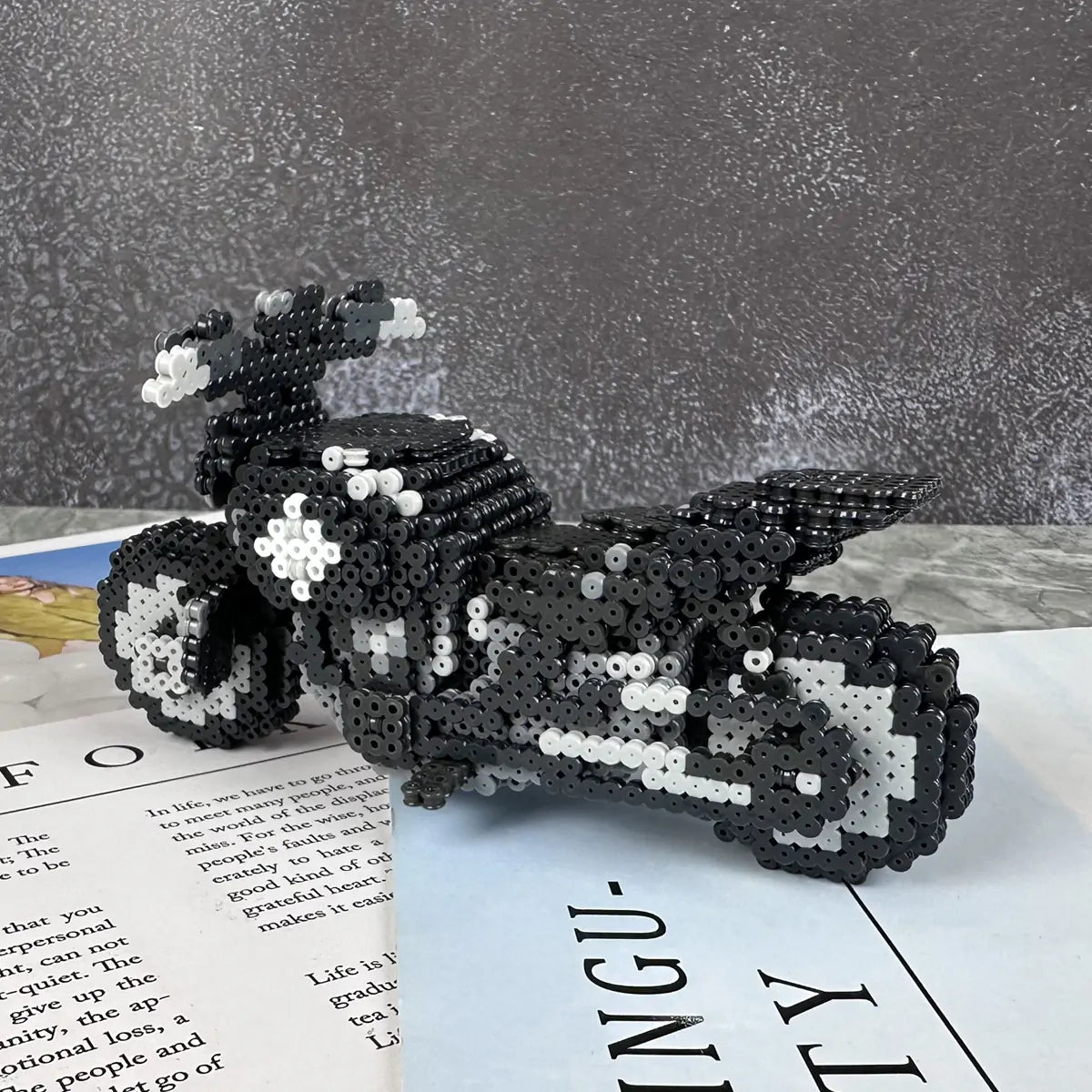 GL3-0005 3D Black Motorbike Combo