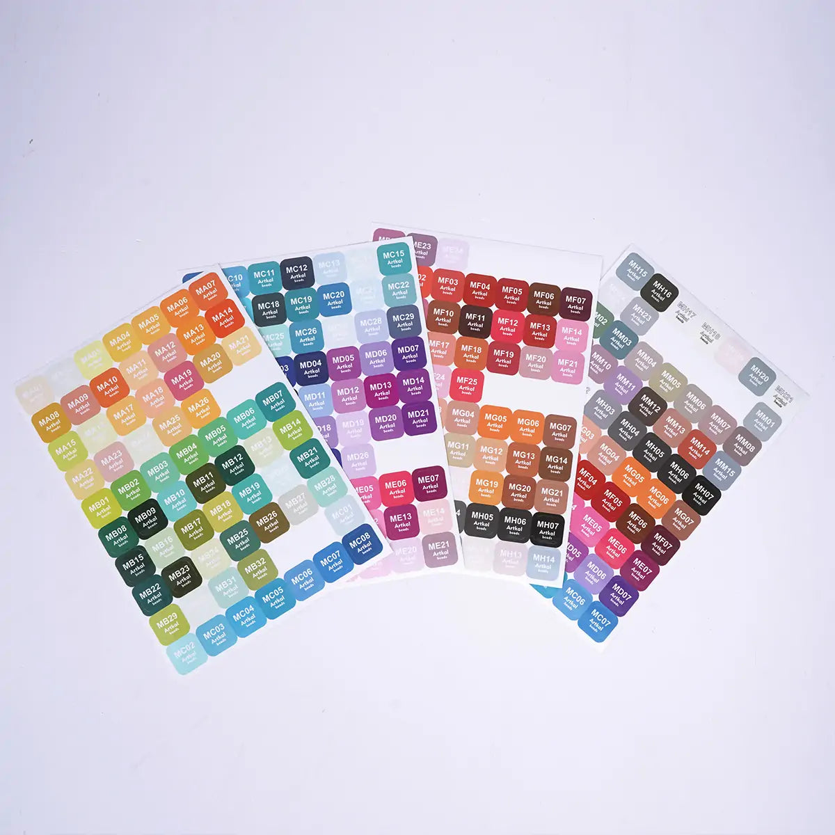 Mini-M Series Color Number Stickers (221 Colors)