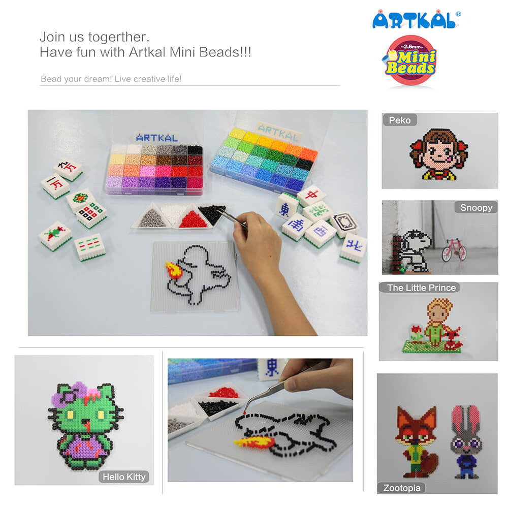 48 colors box set C-2.6mm mini Artkal beads CC48