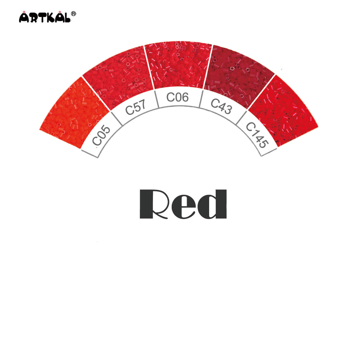 Red-Mini Beads C 2000 beads Single Pack