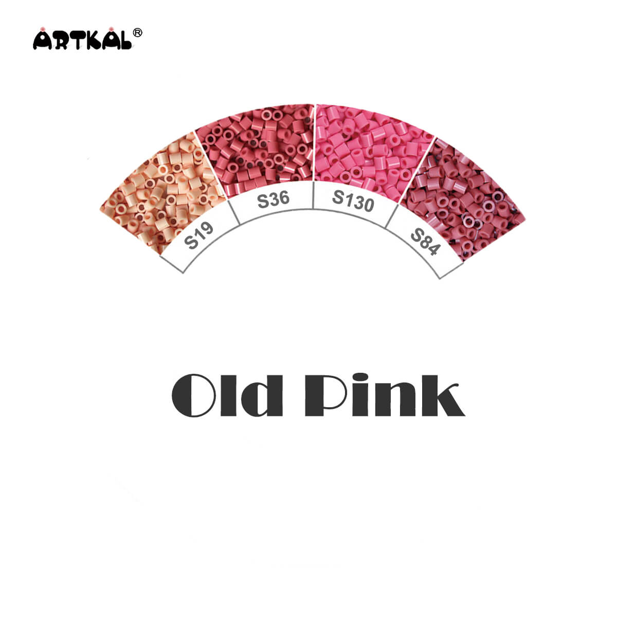Old Pink-Midi 1000 beads Single Pack