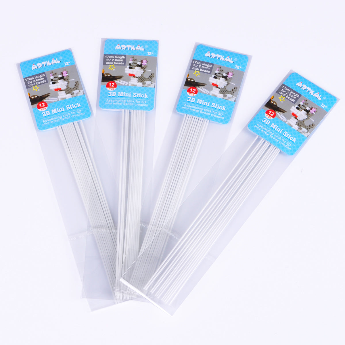 Artkal 12pcs Acrylic stick for 3D Pixel Art