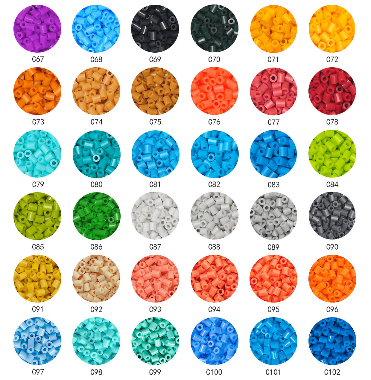 71 Color Set C-2.6mm Artkal Mini beads (CB1000-N)