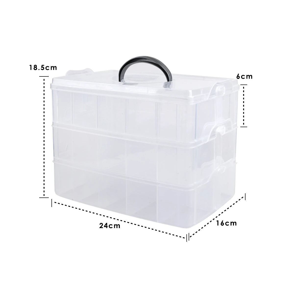 Big Stackable Storage Trays - Fixed