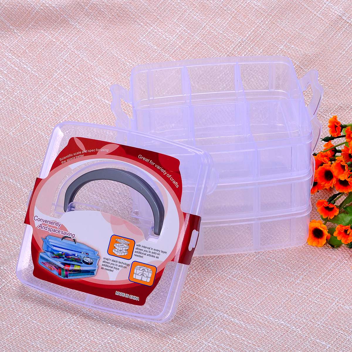 Small Stackable Storage Trays - Removable