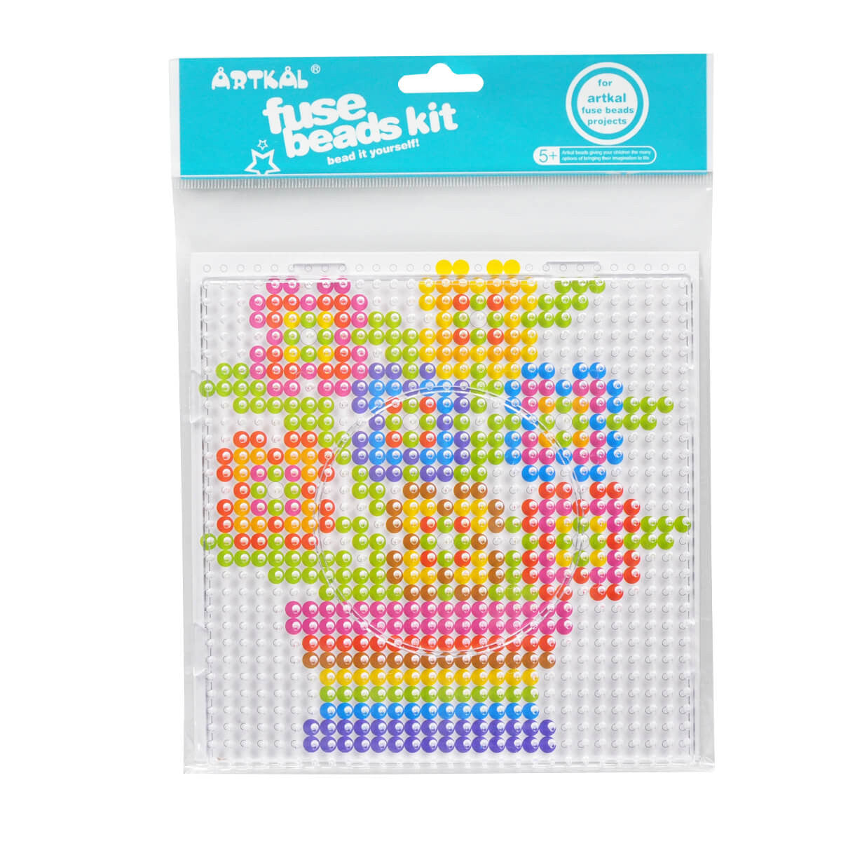 Artkalbeads 5mm Clear Large Square Pegboard for Midi Beads BP01-K