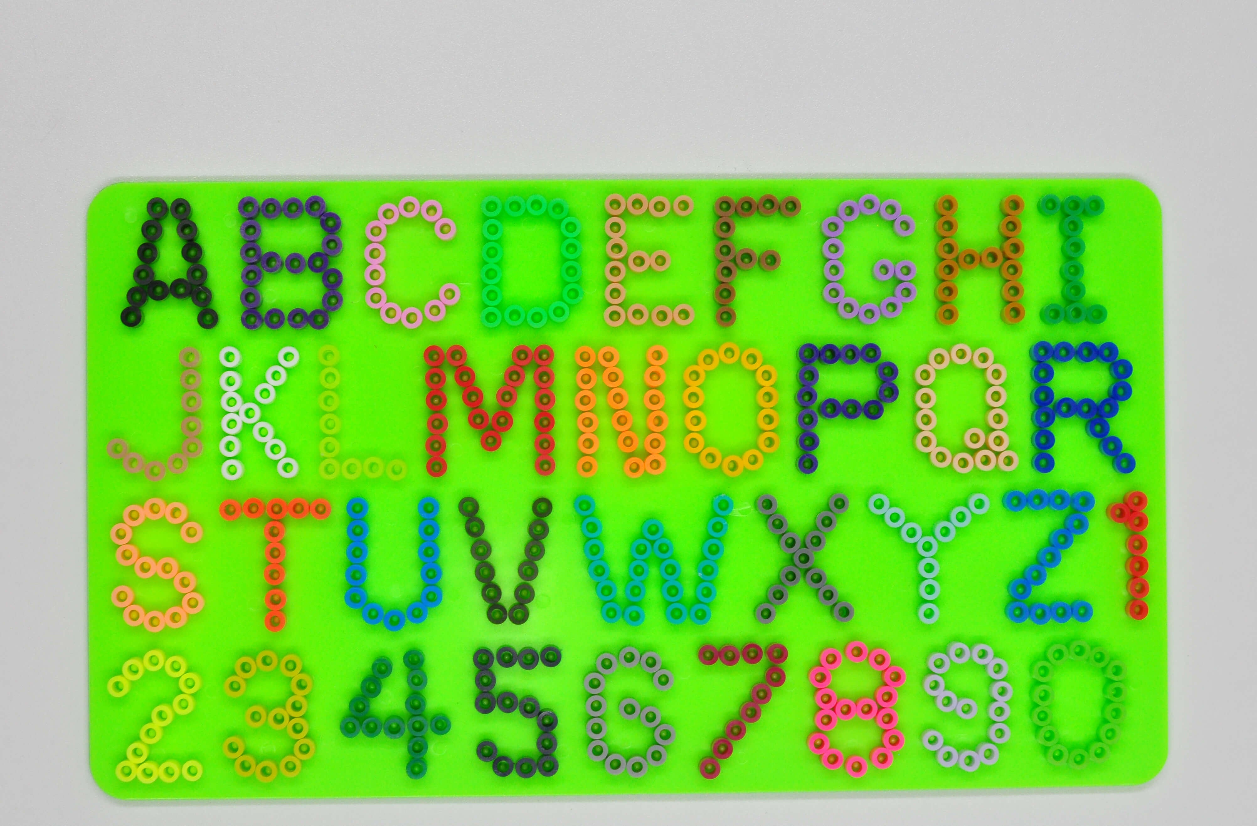 Artkalbeads  kids   letter  pegboard  5mm