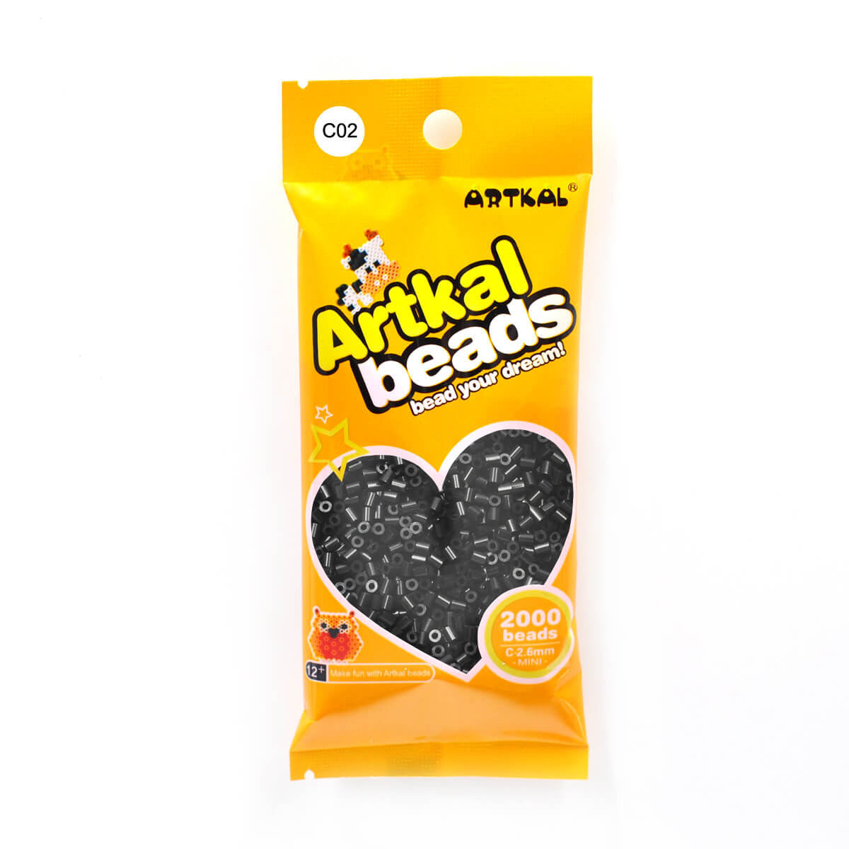 (C01-C50) C-2.6mm 2000P Single Pack Mini Artkal beads