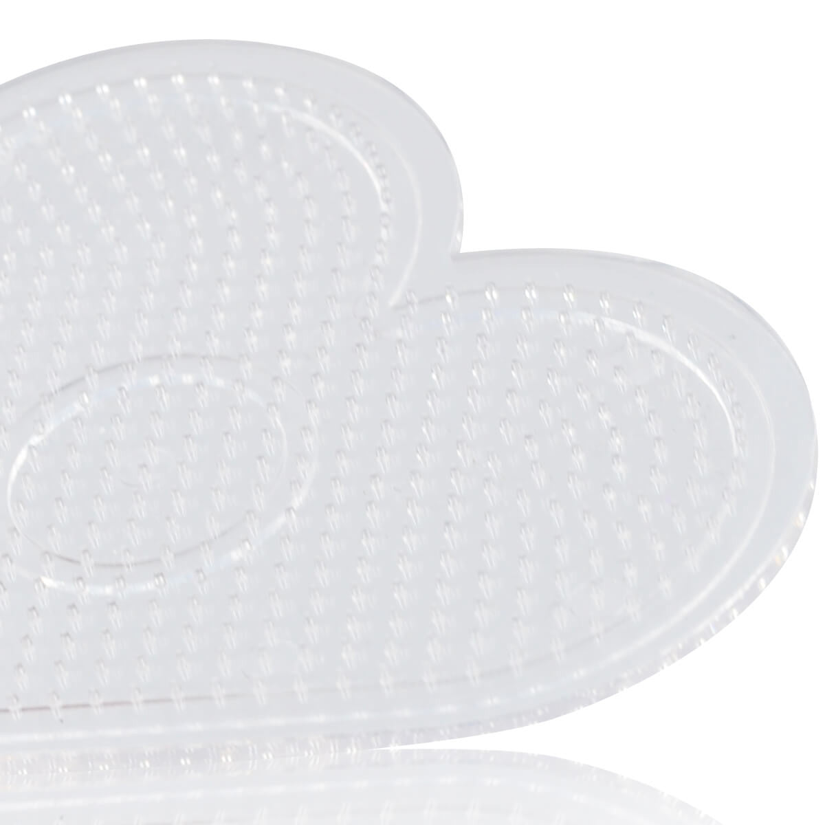 Artkal Clear Small heart pegboard for mini 2.6mm beads CP03