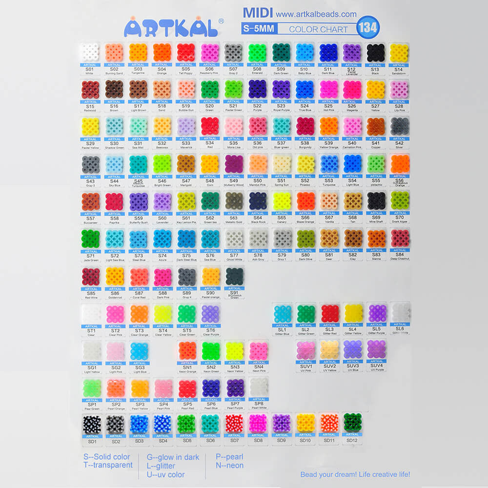 12 bags Stripe Beads Set Midi S-5mm Artkal beads SB1000D-12