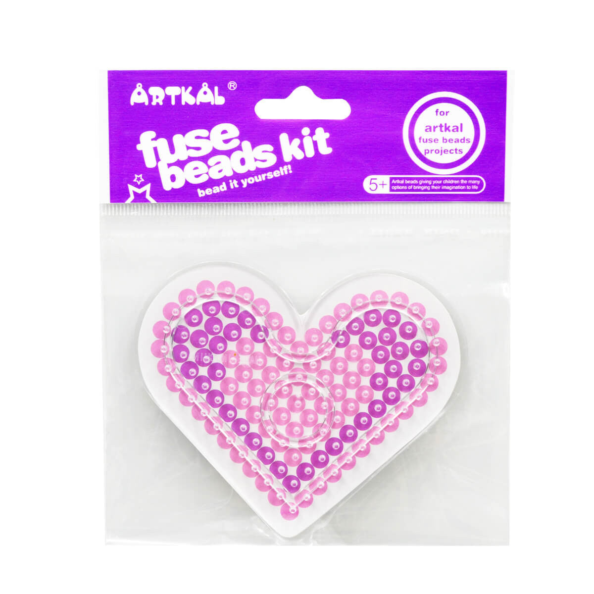 5mm Small Heart Pegboard for Midi Beads SP01-K