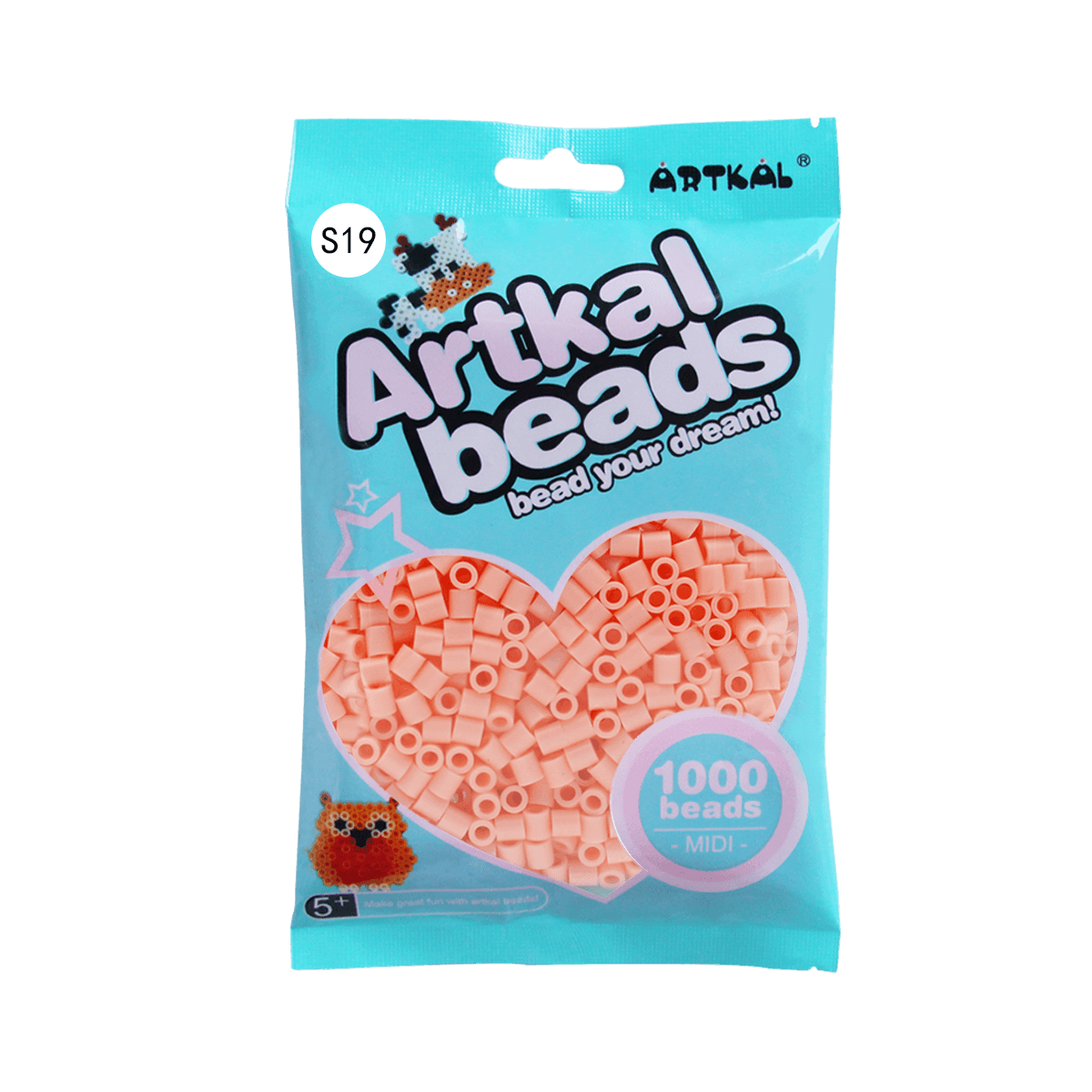 Old Pink-Midi 1000 beads Single Pack