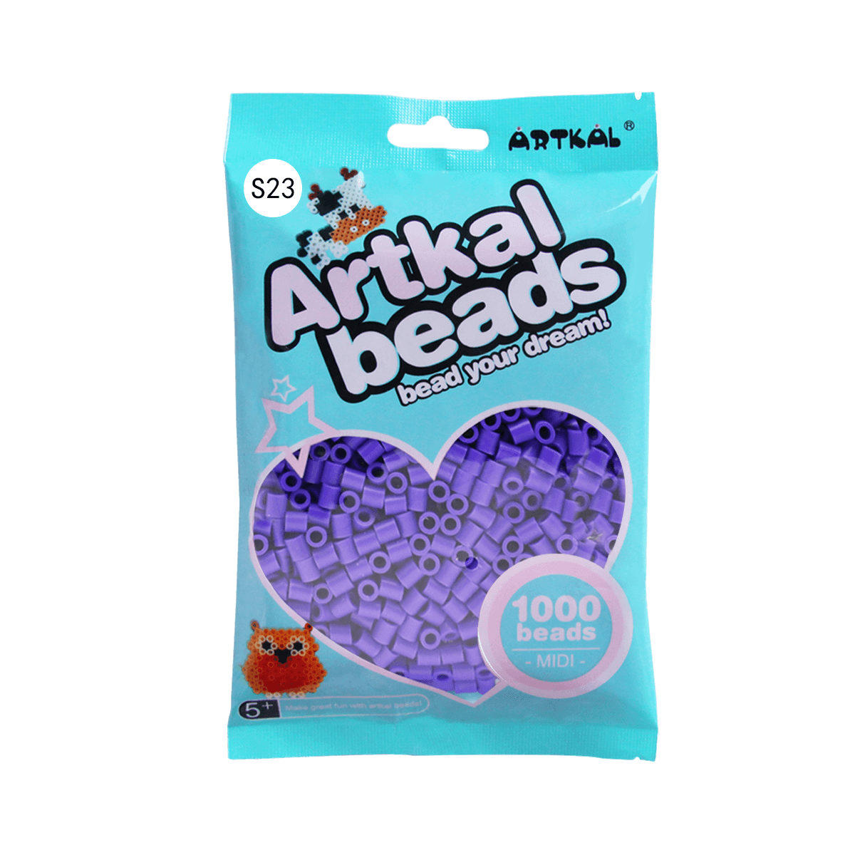 Purple-Midi 1000 beads Single Pack