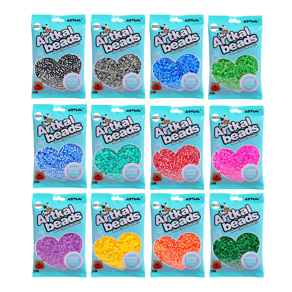 12 bags Stripe Beads Set Midi S-5mm Artkal beads SB1000D-12