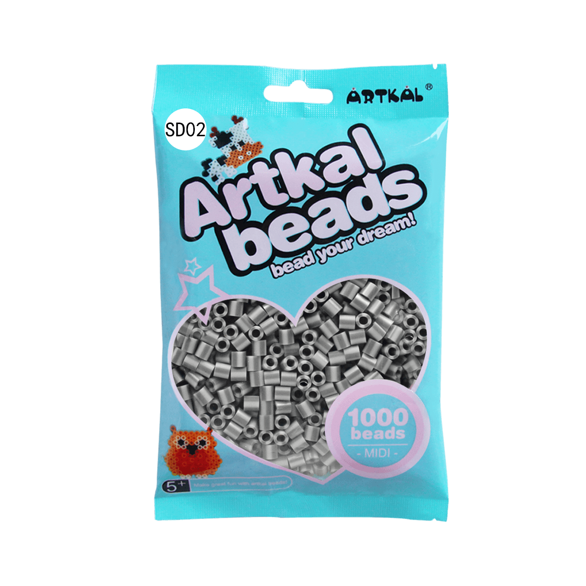 (SD01-SD12) 1000P S-5mm Single Pack  Midi Artkal Beads