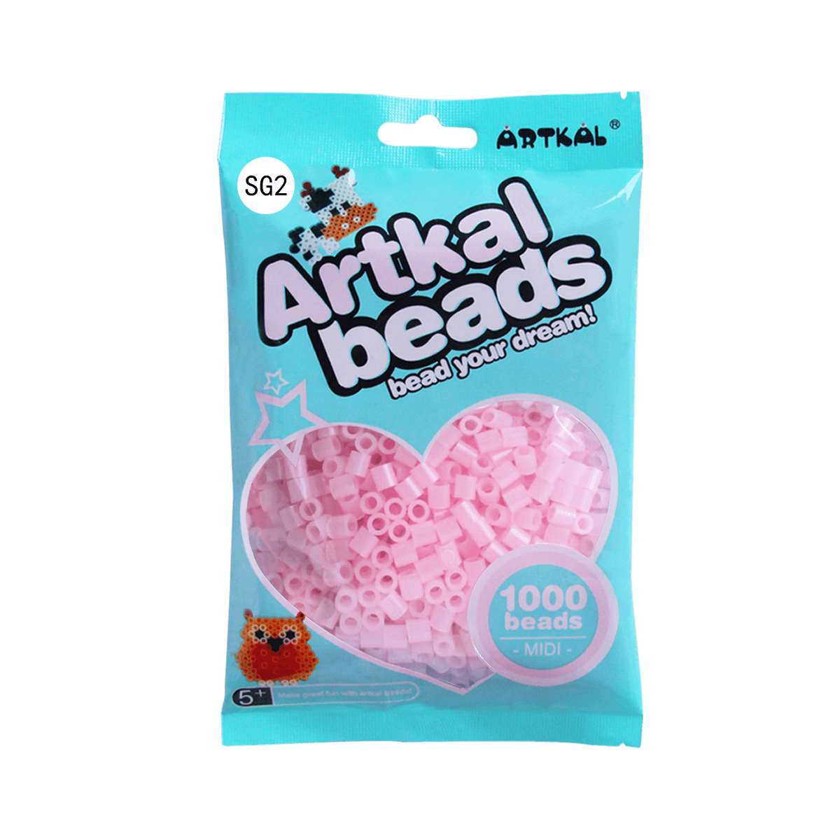 (SG1-SG7)-Glow in Dark Color-Midi 1000 beads Single Pack