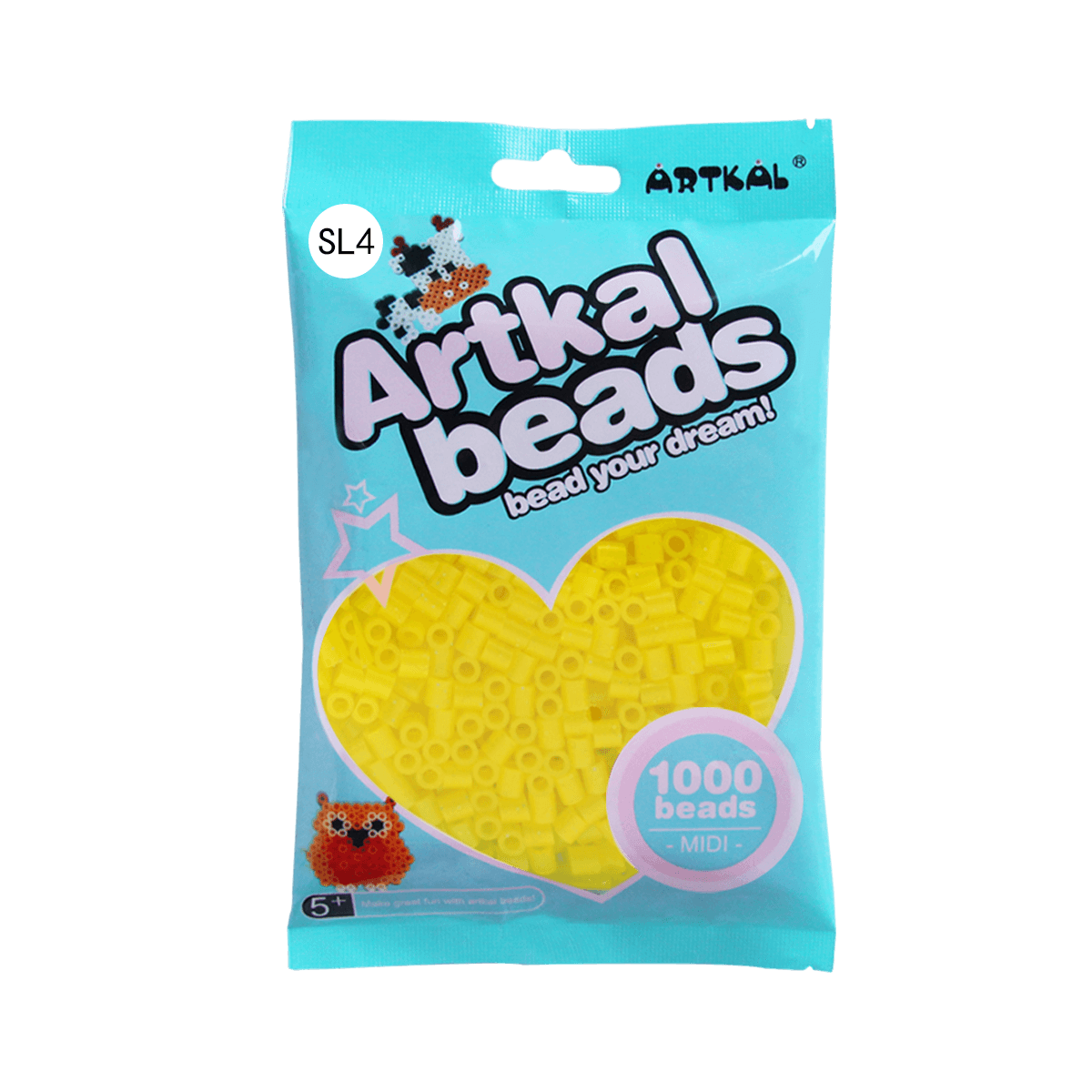 (SL1-SL6)-Glitter Color-Midi 1000 beads Single Pack