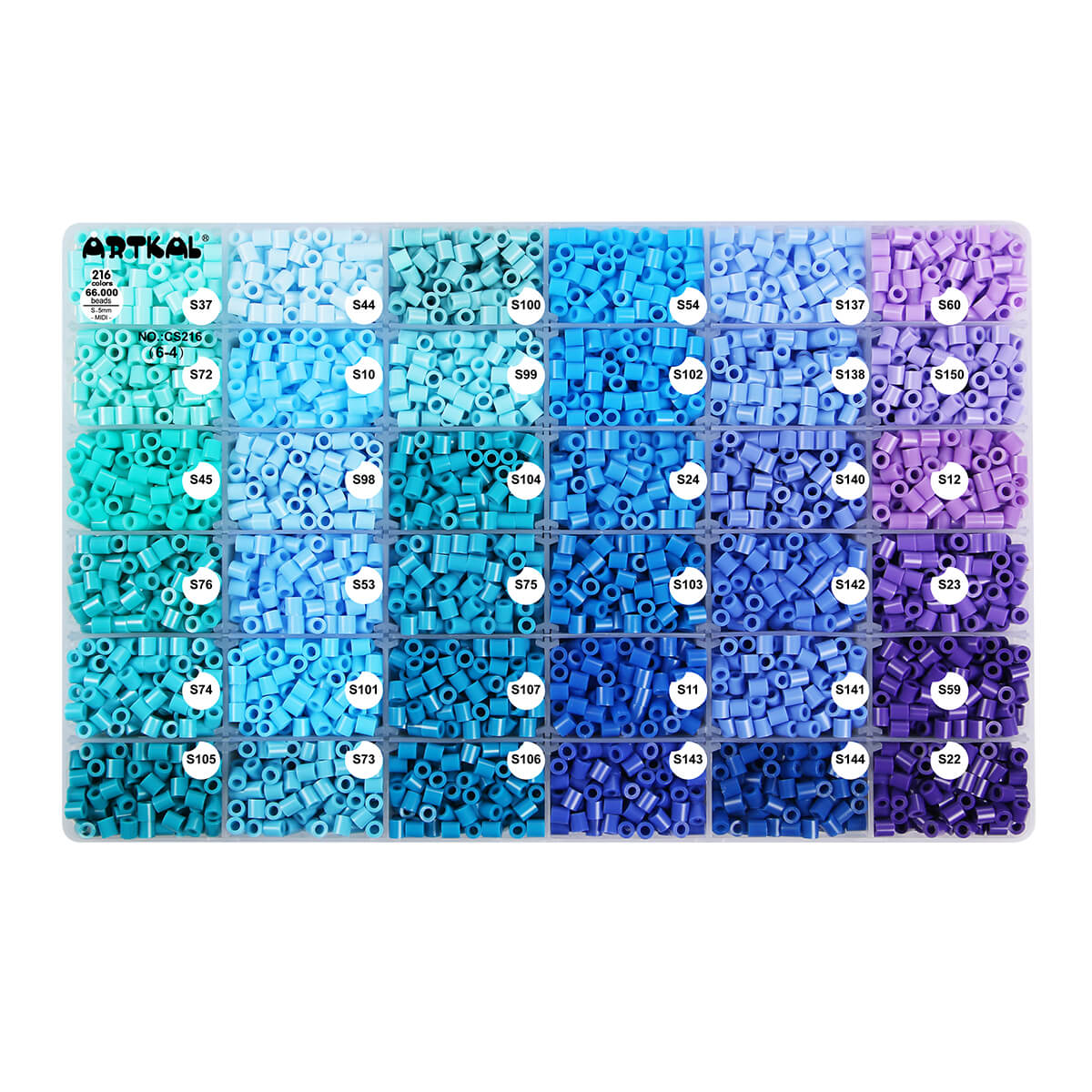 216 Colors Box Set S-5mm Midi Artkal beads CS216 (Excludes 2024 new colors)