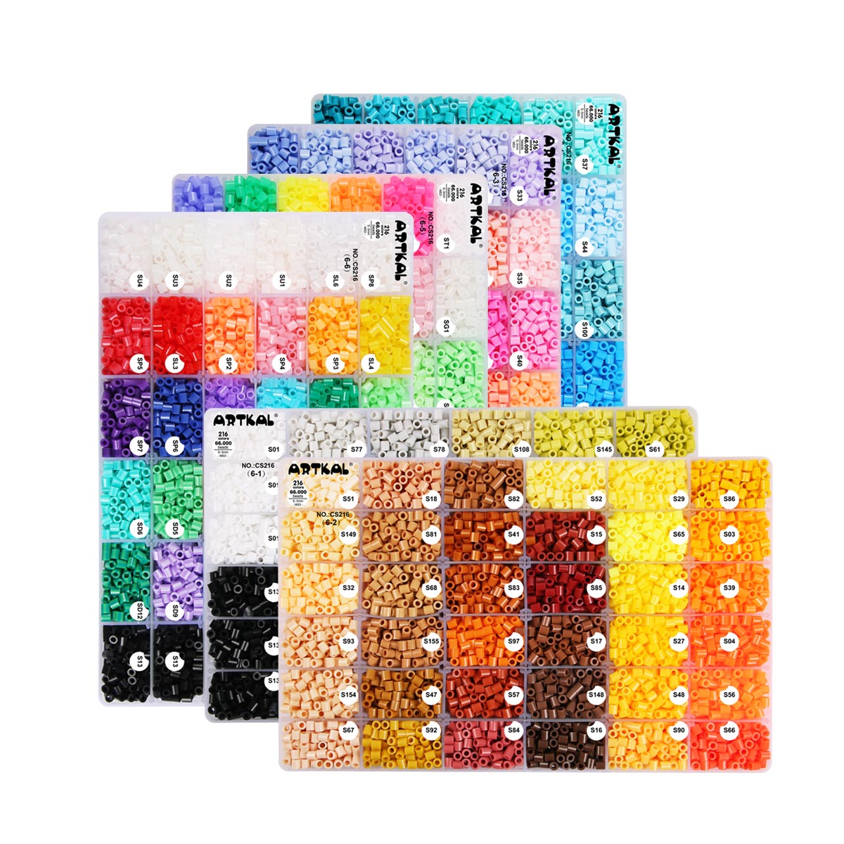 216 Colors Box Set S-5mm Midi Artkal beads CS216 (Excludes 2024 new colors)
