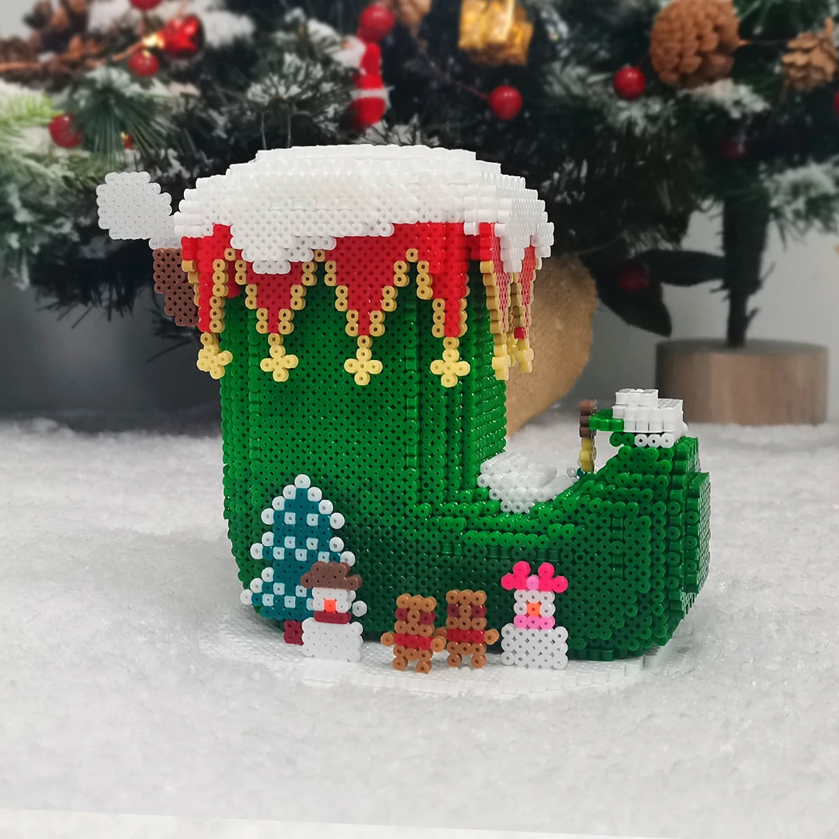 (AL2-0001) 3D Christmas Sock House Pattern